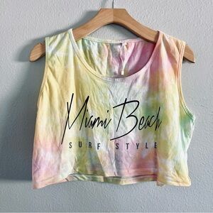 Miami Beach Tie-Dye Crop Top